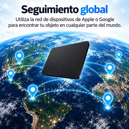 Tarjeta Localizadora Gps Rastreo Airtag Para iPhone Android Negro