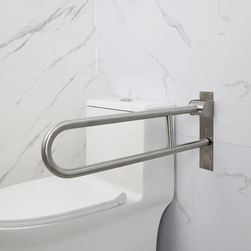 Barra Agarradera Rebatible De Apoyo Doble Articulada De Baño