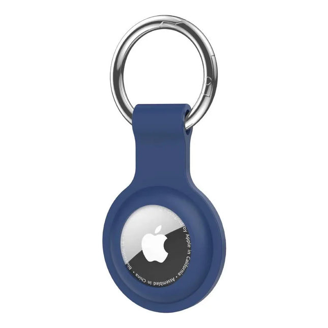 Llavero Funda Protectora De Silicona Porta Airtag Azul