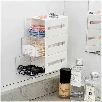 Mini Cajas Organizadoras Multiuso Adhesivas Baño Pack X4
