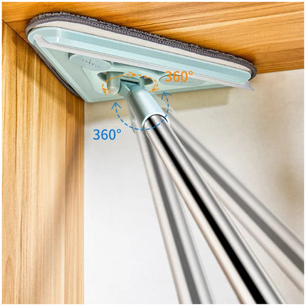Mopa Trapeado Triangular Giratoria 360 ° Limpieza Lampazo Verde Claro