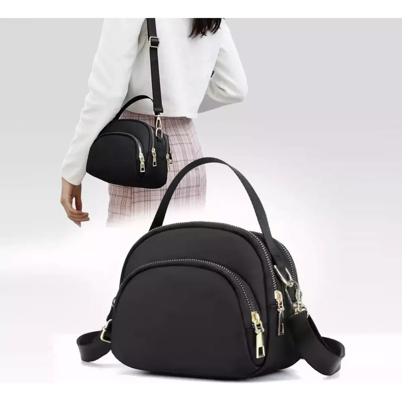 Bandolera Bolso Crossbody Doble Repartición Para Mujer