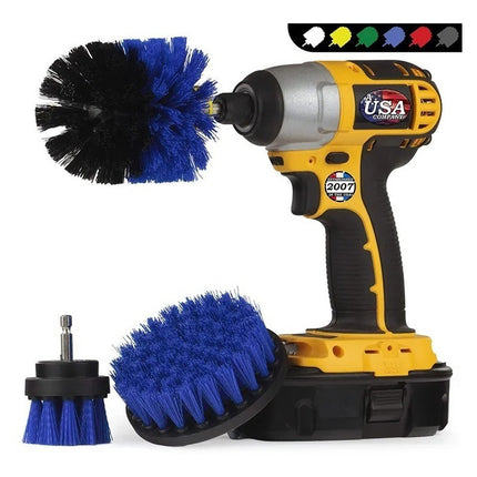 Set 3 Cepillos De Limpieza Para Taladro O Atornilladora