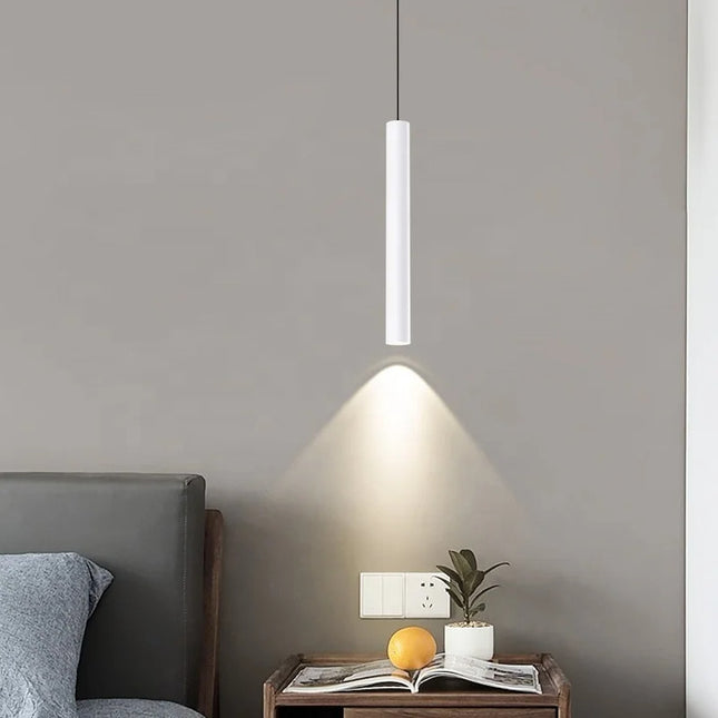 Luminaria Lampara Aplique Colgante Cilindro Tubo Largo 60 Cm