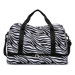 Bolso Dama Deportivo Multifunción Viaje Cebra Animal Print