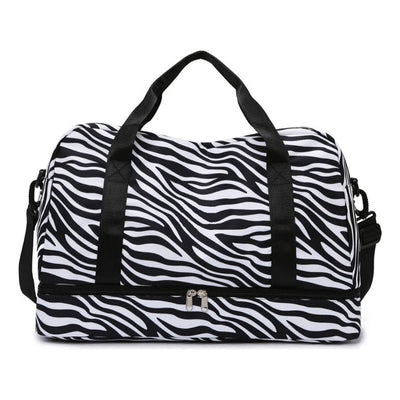 Bolso Dama Deportivo Multifunción Viaje Cebra Animal Print