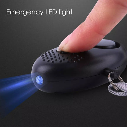 Llavero Mini Alarma Personal Para Seguridad Niños Y Adultos Negro