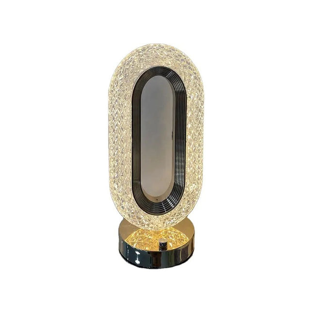 Lampara De Mesa Touch Anillo 3 Colores Recargable Usb