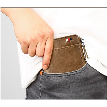 Billetera Cartera De Cuero Para Hombre Antirrobo Rfid
