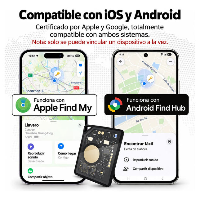 Localizador De Objetos Smart Tag Rastreador Tag Para iPhone Negro