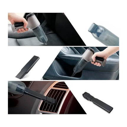 Aspiradora De Mano Para Auto Inalambrica Recargable 4 En 1 Gris