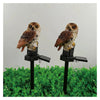 Pack X2 Buho Led Estaca Jardin Recargable Panel Solar