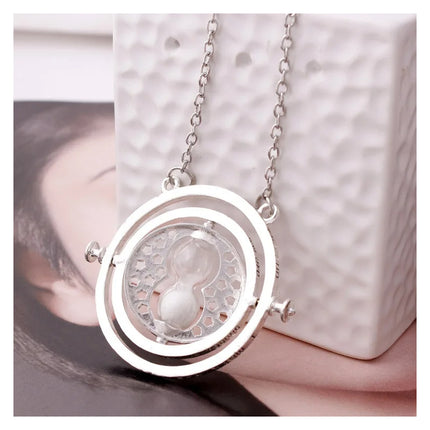 Collar Colgante Reloj De Arena Giratorio Tiempo Hermaione
