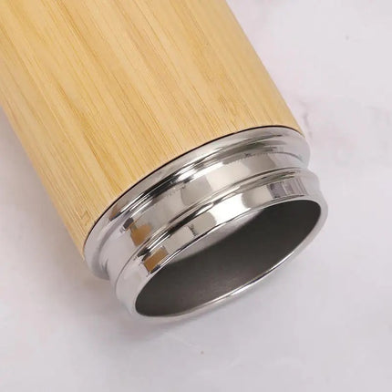 Vaso Termo Para Café O Te Rejilla Premium Acero Bamboo