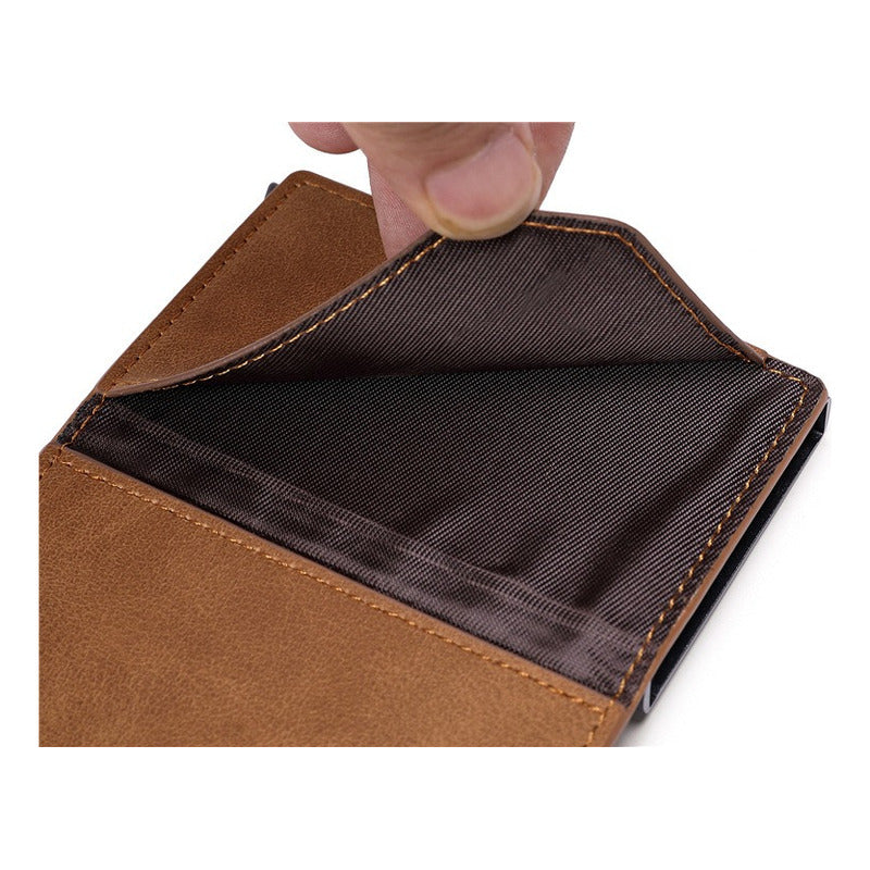 Billetera Con Tarjetero Rfid Antirrobo Con Cierre Y Monedero