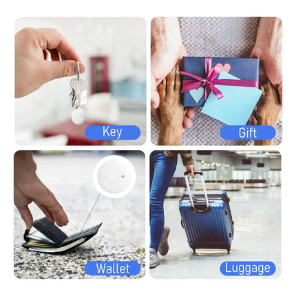 Localizador Rexzol De Objetos Rastreador Wireless Tag Airtag Ios Negro