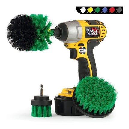 Set 3 Cepillos De Limpieza Para Taladro O Atornilladora