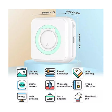 Mini Impresora Térmica Para Celular Con Aplicación Bluetooth