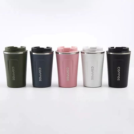 Vaso Térmico Y Portátil A Prueba De Fugas Para Automóvil Color Verde
