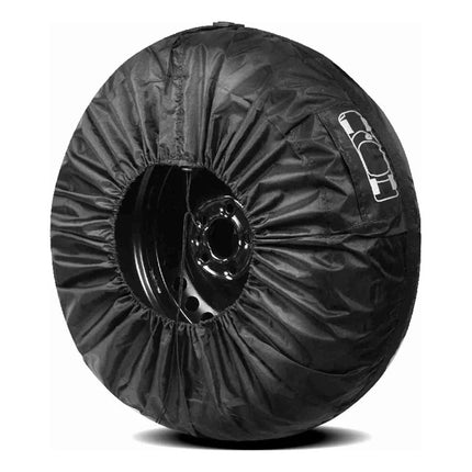Set X4 Fundas Cubre Rueda Neumatico Auto Rodado 13 A 18 Negro