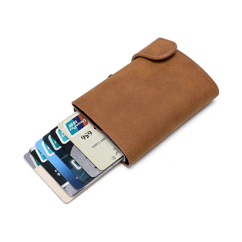 Billetera Con Tarjetero Rfid Antirrobo Billetes Horizontal