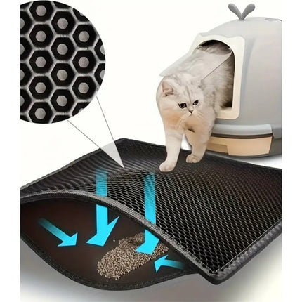 Alfombra Arenero Gato Doble Capa Impermeable 45x60cm