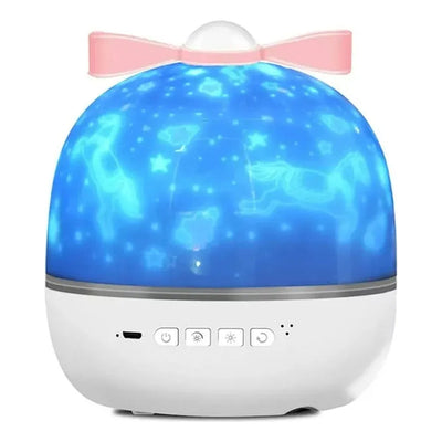 Proyector Velador Giratorio Niños Luz Led Multiples Figuras