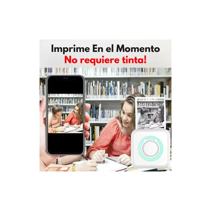 Mini Impresora Térmica Para Celular Con Aplicación Bluetooth