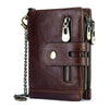 Billetera De Cuero Genuino Rfid Para Hombre Calidad Premium