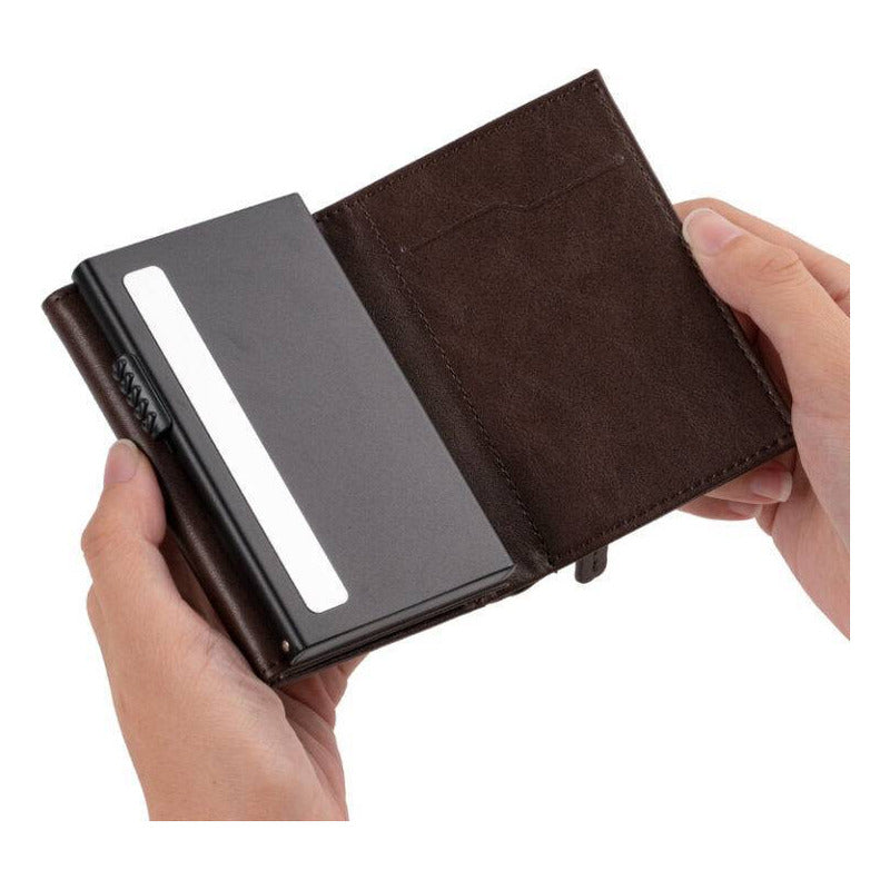 Billetera Con Tarjetero Rfid Antirrobo Premium Con Monedero