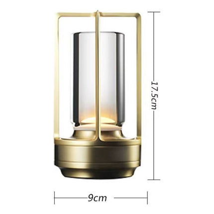 Lampara De Mesa Usb Portatil Recargable Inálambrica De Farol