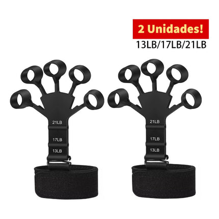 Ejercitador De Dedos Flex Grip Hand Grip, Anti Artritis X2 Negro