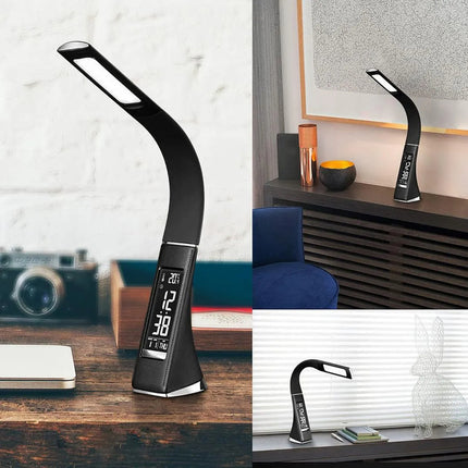 Lampara De Escritorio Nocturna Flexible Led Para Lectura Usb Negro Blanco