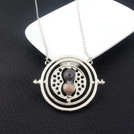 Collar Colgante Reloj De Arena Giratorio Tiempo Hermaione