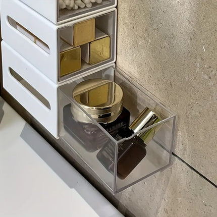 Mini Cajas Organizadoras Multiuso Adhesivas Baño Pack X4