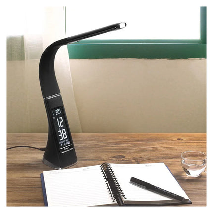 Lampara De Escritorio Nocturna Flexible Led Para Lectura Usb Negro Blanco