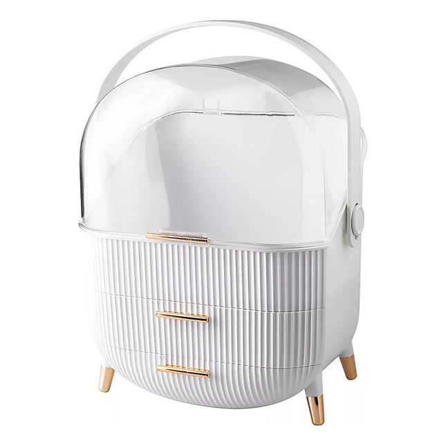 Organizador De Maquillaje Grande Porta Cosmeticos Con Asa