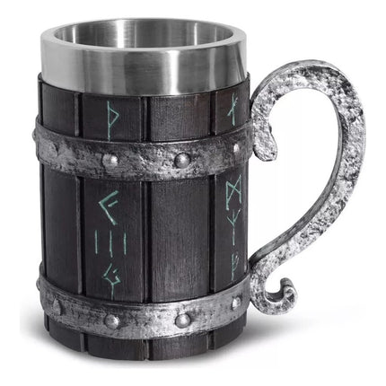 Jarra Nordica Vikinga Barril Medieval Cerveza Café Té
