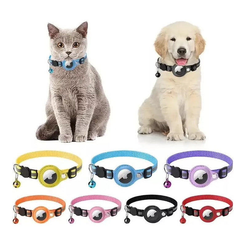 Collar Porta Airtag Para Gatos Con Cascabel Air Tag Case