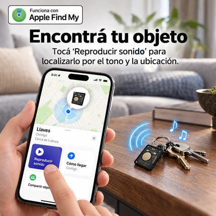 Localizador De Objetos Smart Tag Rastreador Tag Para iPhone Negro