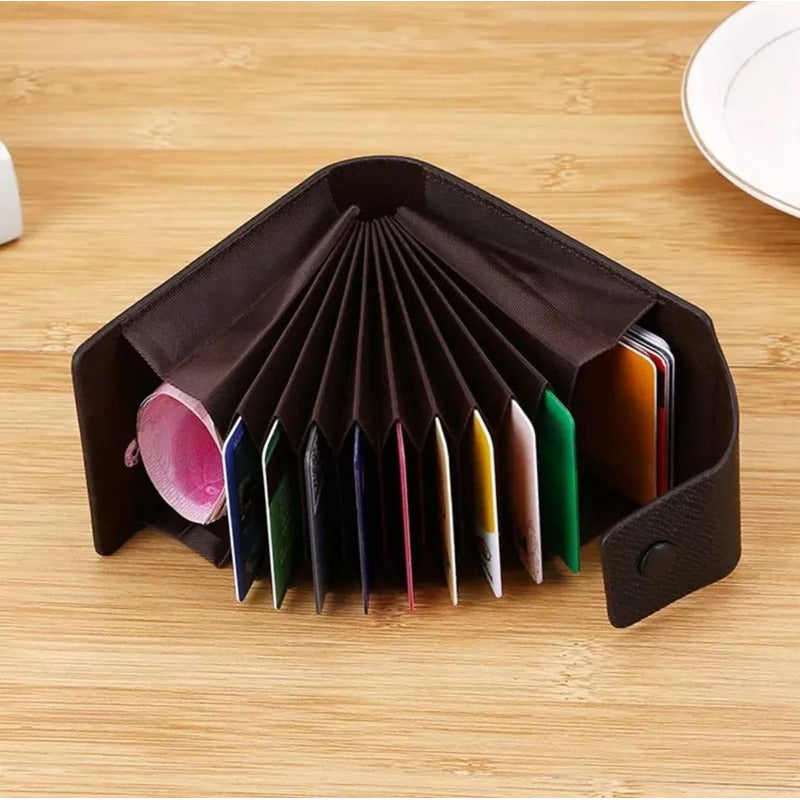Billetera Tarjetero Organizador Tarjetas Multi Ranuras Rfid