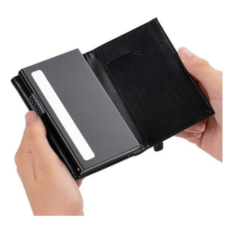 Billetera Con Tarjetero Rfid Antirrobo Premium Con Monedero