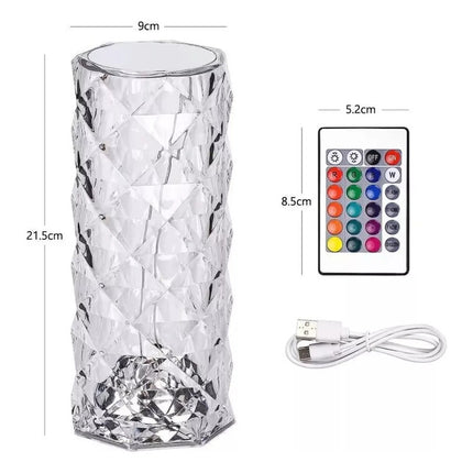 Lámpara Led Táctil Inalámbrica 16 Colores Con Control Remoto