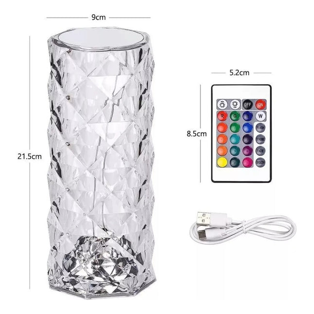 Lámpara Led Táctil Inalámbrica 16 Colores Con Control Remoto