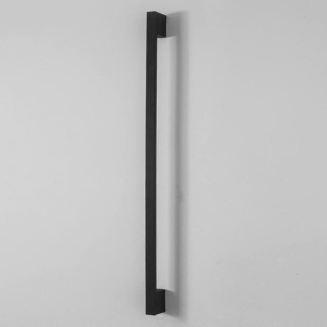 Lampara Aplique Pared Interior O Exterior Cálida Negra 80cm