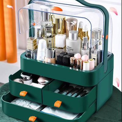 Organizador De Maquillaje Cosmeticos Con 3 Cajones Cuadrado