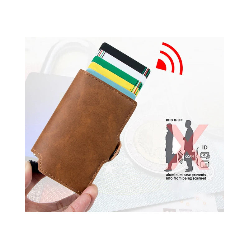Billetera Para Tarjeta De Débito Y Crédito Con Broche