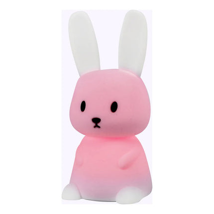 Lámpara De Noche De Conejo De Colores Bebés Niños Tactil Usb Blanco Multicolor