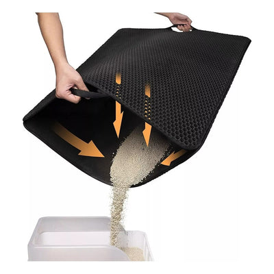 Alfombra Arenero Gato Doble Capa Impermeable 45x60cm