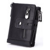 Billetera De Cuero Genuino Rfid Para Hombre Calidad Premium